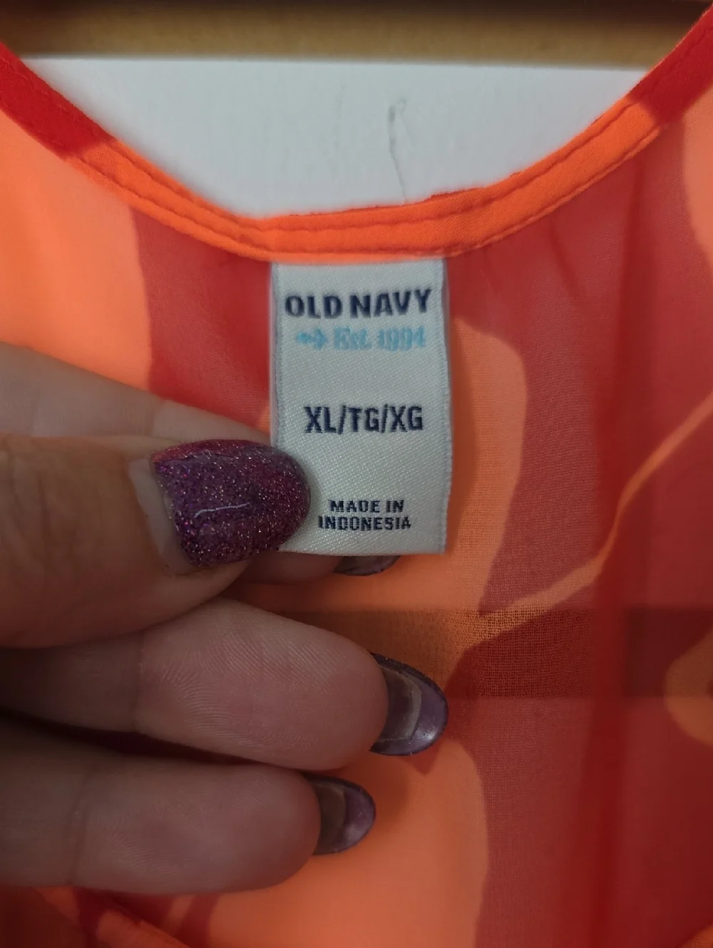 Old Navy Sheer Tank Top XL - Picture 4 of 4